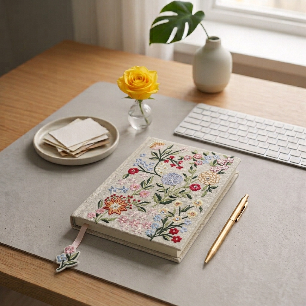 EMBROIDERED NOTEBOOKS