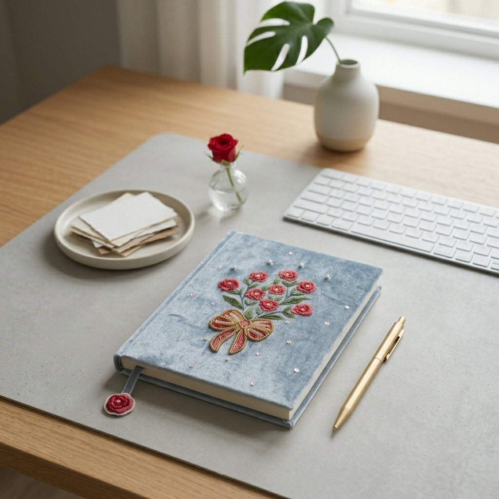EMBROIDERED NOTEBOOKS