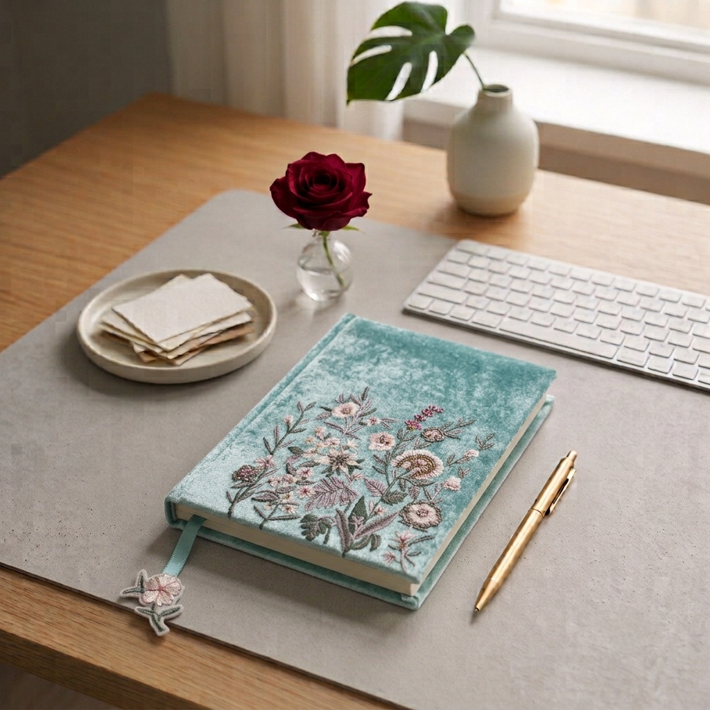 EMBROIDERED NOTEBOOKS