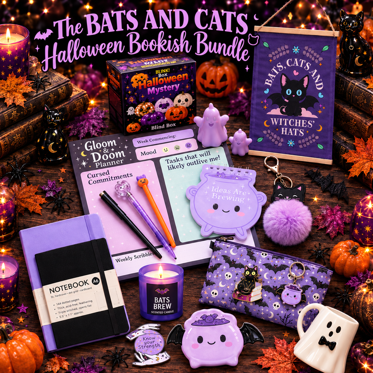 Bats & Cat's Halloween Bundle